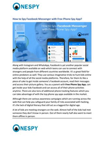 Facebook Spy Tool 2018